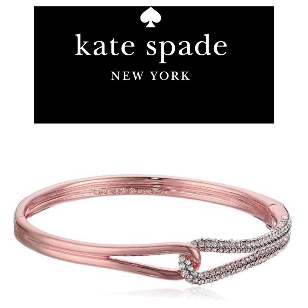 Kate Spade Crystal Glass Pave Rose Gold Bracelet